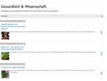 Tablet Screenshot of gesundheitundwissenschaft.com